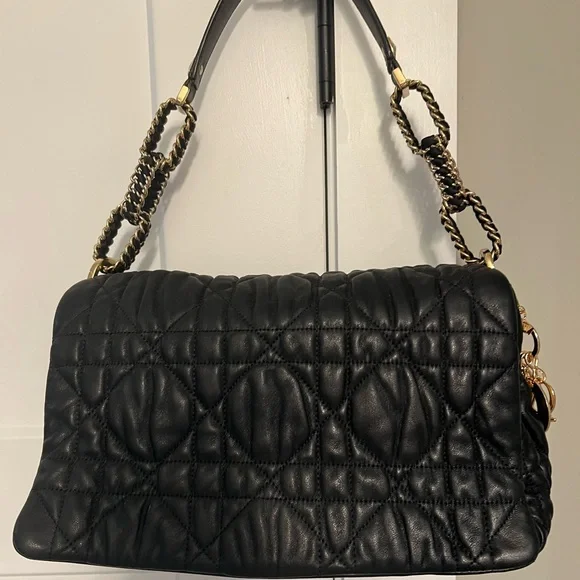TRADED/ Dior Cannage quilted large Flap - Picture 2 of 13